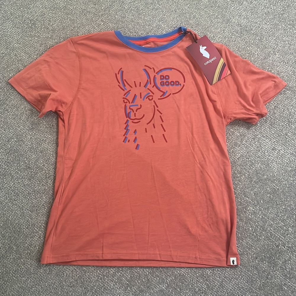 Cotopaxi talking lamas organic tee